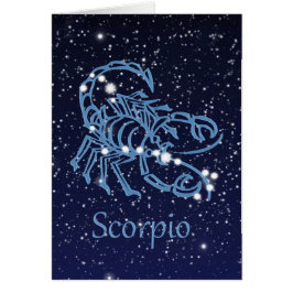 Scorpio-Sternbild und Zodiaka-Zeichen mit Sternen