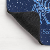 Scorpio-Sternbild und Zodiaka-Zeichen mit Sternen Mousepad (Ecke)
