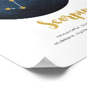 Scorpio-Sternzeichen Poster (Ecke)