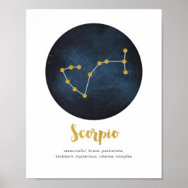 Scorpio-Sternzeichen Poster