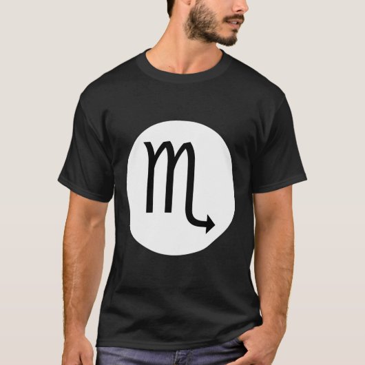 Scorpio-Symbol - Dunkles T-Shirt (Vorderseite)