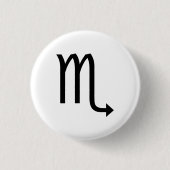 Scorpio-Symbol Zodiac Button (Vorderseite)