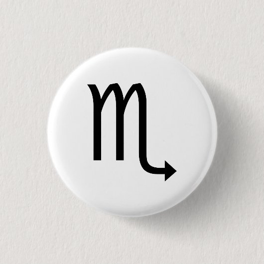 Scorpio-Symbol Zodiac Button (Vorderseite)