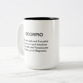 Scorpio-Tasse Zweifarbige Tasse (Vorderseite Links)
