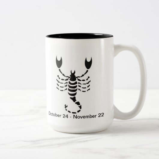 Scorpio-Tasse Zweifarbige Tasse (Rechts)