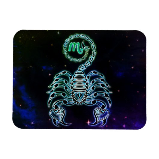 Scorpio the Scorpion Zodiac Magnet (Horizontal)
