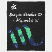 Scorpio Throw Blanket Fleecedecke (Vorderseite)