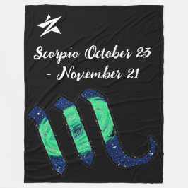 Scorpio Throw Blanket Fleecedecke