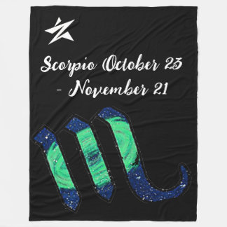 Scorpio Throw Blanket Fleecedecke