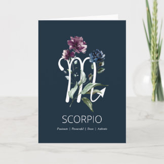 Scorpio Tracks Geburtstagskarte Karte