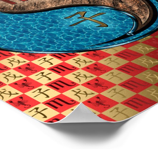 Scorpio und Erden Rat Poster (Ecke)