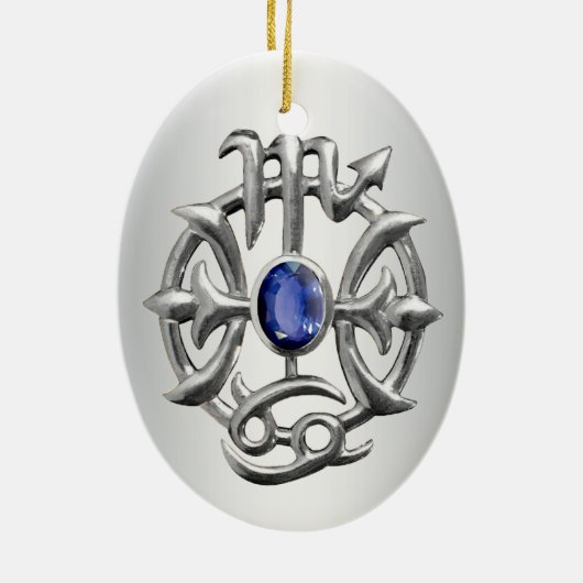 Scorpio und Pisces Medallion 2 Ornamente (Hinten)