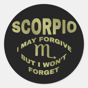 Scorpio Vergeblich Vergiss keine Stickers