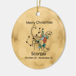Scorpio Vintag Inspirierte Weihnachtsdekoration Keramik Ornament