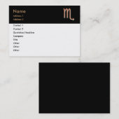 Scorpio-Visitenkarte Visitenkarte (Vorne/Hinten)