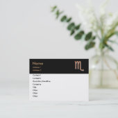 Scorpio-Visitenkarte Visitenkarte (Stehend Vorderseite)