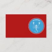 Scorpio-Visitenkarte Visitenkarte (Rückseite)