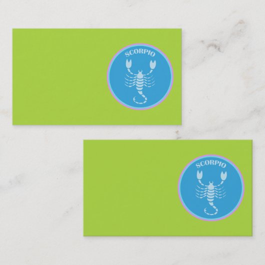 Scorpio-Visitenkarte Visitenkarte (Vorne/Hinten)