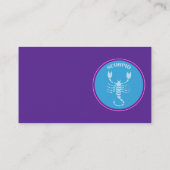 Scorpio-Visitenkarte Visitenkarte (Rückseite)