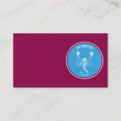 Scorpio-Visitenkarte Visitenkarte (Rückseite)