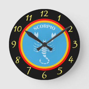 Scorpio Wall Clock Runde Wanduhr