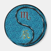 Scorpio & Water Dragon Magnet (Vorne)