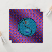 Scorpio & Water Ox Karte (Vorderseite/Rückseite Beispiel)