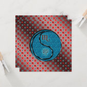 Scorpio & Water Rabbit Karte (Vorderseite/Rückseite Beispiel)