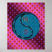 Scorpio & Water Rooster Poster (Vorne)