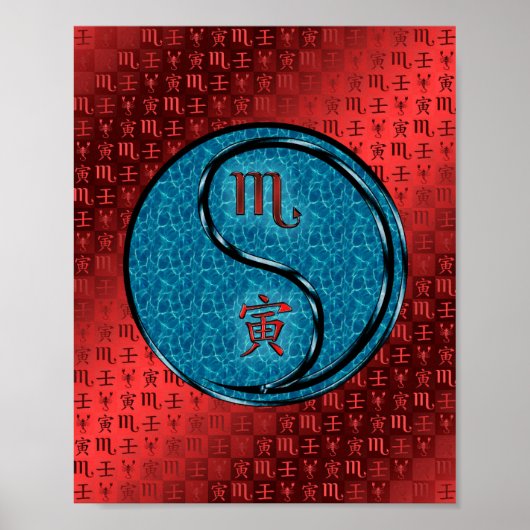 Scorpio & Water Tiger Poster (Vorne)