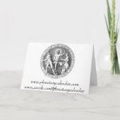 Scorpio Weihnachtskarte Feiertagskarte (Rückseite)