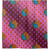 Scorpio & Wood Rooster Duschvorhang (Vorderseite)