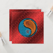 Scorpio & Wood Tiger Karte (Vorderseite/Rückseite Beispiel)