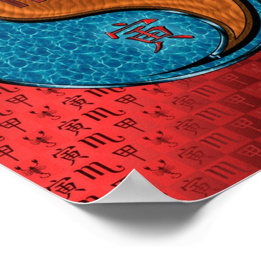 Scorpio & Wood Tiger Poster (Ecke)