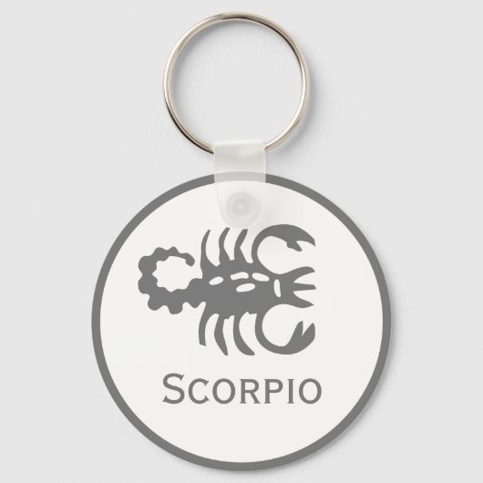 Scorpio-Zeichen des Zodiac-Designs Schlüsselanhänger (Vorderseite)