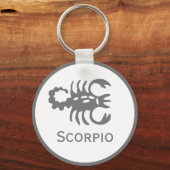 Scorpio-Zeichen des Zodiac-Designs Schlüsselanhänger (Vorderseite)