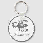 Scorpio-Zeichen des Zodiac-Designs Schlüsselanhänger (Rückseite)
