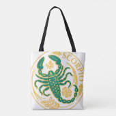 Scorpio Zeichen des Zodiaks auf Tasche (Rückseite)
