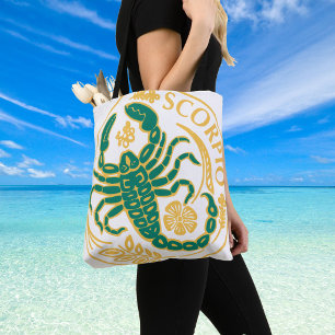 Scorpio Zeichen des Zodiaks auf Tasche