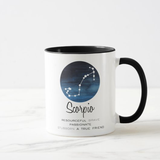 Scorpio-Zeichen, Konstellation, Zodiac-Kaffee Tasse (Rechts)