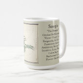 Scorpio Zodiac Antique Astronomisches Diagramm Kaffeetasse (VorderseiteRechts)