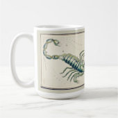 Scorpio Zodiac Antique Astronomisches Diagramm Kaffeetasse (Links)