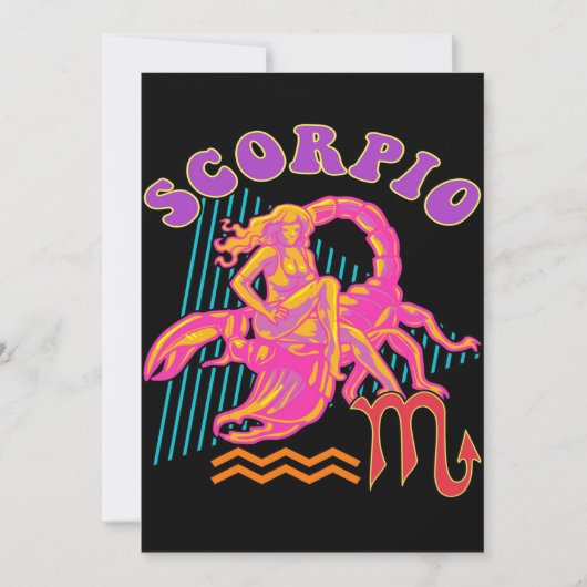 Scorpio Zodiac Art Lover Geschenk | Perfekte Gesch Ankündigung (Vorderseite)