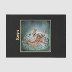 Scorpio Zodiac Astrologie Design Horoskop Seidenpapier