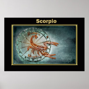 Scorpio Zodiac Astrologie Design Poster