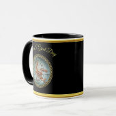 Scorpio Zodiac Astrologie Schwarze Goldfolie Desig Tasse (Vorderseite Links)