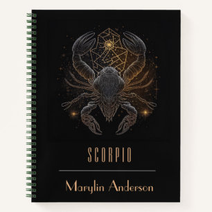 SCORPIO ZODIAC ASTROLOGY CONSTELLATION CUSTOM NOTIZBLOCK