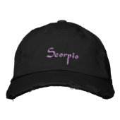 Scorpio Zodiac bestickte Cap / Hat Baseballkappe (Vorderseite)