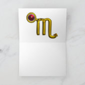 SCORPIO Zodiac Birthday Karte (Innenseite)