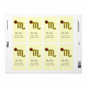 SCORPIO ZODIAC BIRTHDAY RED GRENADE (Vorne)